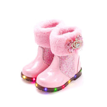 Load image into Gallery viewer, girls pink winter boots
