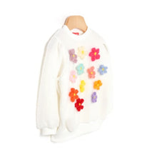 将图片加载到图库查看器,girls ivory knit sweatshirt