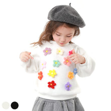将图片加载到图库查看器,girls ivory knit sweatshirt