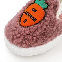 将图片加载到图库查看器,kids pink fur slip-on shoes