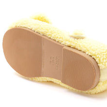 Load image into Gallery viewer, girls yellow fur mary jane shoes