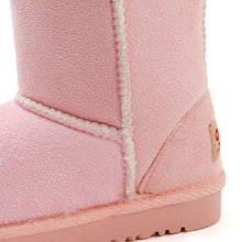 将图片加载到图库查看器,girls pink winter fur boots