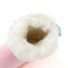 将图片加载到图库查看器,girls pink winter fur boots