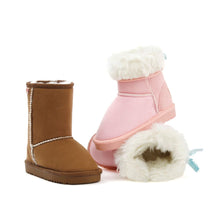 将图片加载到图库查看器,girls winter fur boots