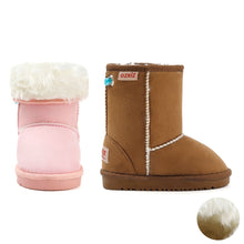 将图片加载到图库查看器,girls winter fur boots