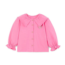 将图片加载到图库查看器,girls pink cardigan