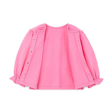 将图片加载到图库查看器,girls pink cardigan