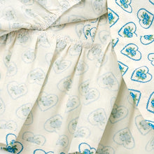 将图片加载到图库查看器,girls blue heart dress