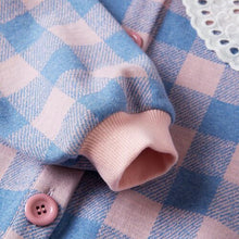 将图片加载到图库查看器,girls pink check cardigan