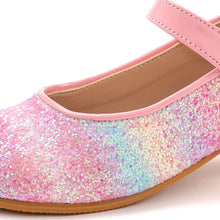 将图片加载到图库查看器,girls pink glitter mary jane shoes
