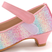 将图片加载到图库查看器,girls pink glitter mary jane shoes