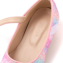 将图片加载到图库查看器,girls pink glitter mary jane shoes