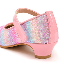 将图片加载到图库查看器,girls pink glitter mary jane shoes
