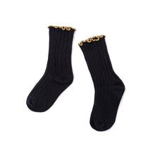 将图片加载到图库查看器,kids black colored socks