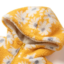 将图片加载到图库查看器,girls yellow hooded jacket