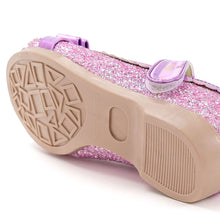 将图片加载到图库查看器,girls purple glitter mary jane shoes