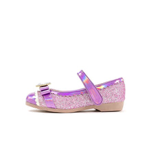 将图片加载到图库查看器,girls purple glitter mary jane shoes