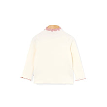 将图片加载到图库查看器,girls ivory frilled t-shirt
