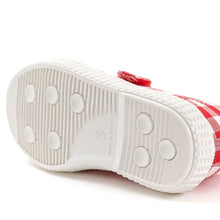 将图片加载到图库查看器,girls red checkered shoes