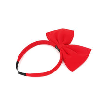 Load image into Gallery viewer, girls red ribbon headband
