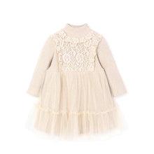 将图片加载到图库查看器,girls beige knit dress