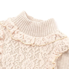 将图片加载到图库查看器,girls beige knit dress