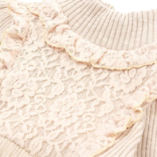 将图片加载到图库查看器,girls beige knit dress