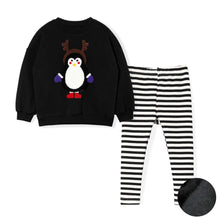 将图片加载到图库查看器,kids black christmas top and bottom set