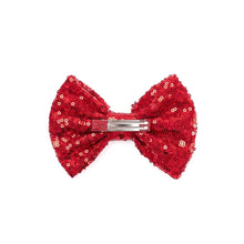 将图片加载到图库查看器,girls red bow hairpin