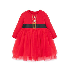 将图片加载到图库查看器,girls red santa dress
