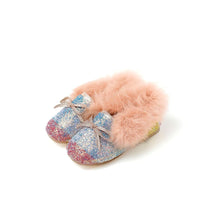 Load image into Gallery viewer, girls winter fur shoes