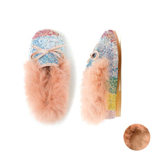 Load image into Gallery viewer, girls winter fur shoes