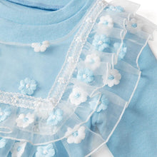 将图片加载到图库查看器,girls blue t-shirt