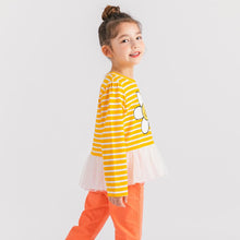 将图片加载到图库查看器,girls yellow striped t-shirt