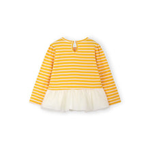 Load image into Gallery viewer, girls yellow striped t-shirt

