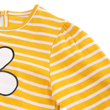 将图片加载到图库查看器,girls yellow striped t-shirt