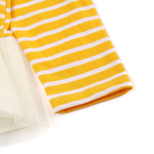 将图片加载到图库查看器,girls yellow striped t-shirt