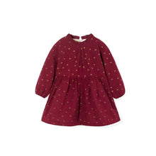 Load image into Gallery viewer, girls wine winter dress