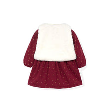 Load image into Gallery viewer, girls wine winter dress