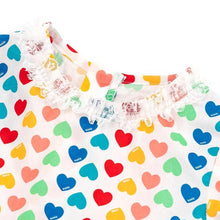 将图片加载到图库查看器,girls rainbow heart tulle dress
