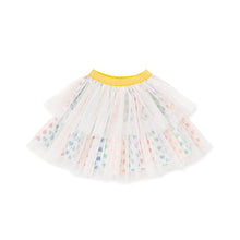 Load image into Gallery viewer, girls rainbow heart tulle skirt
