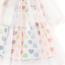 将图片加载到图库查看器,girls rainbow heart tulle skirt