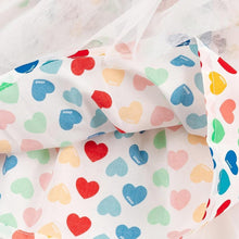 将图片加载到图库查看器,girls rainbow heart tulle skirt
