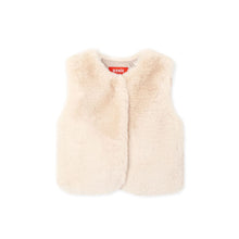 Load image into Gallery viewer, girls beige fleece vest