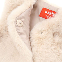 Load image into Gallery viewer, girls beige fleece vest