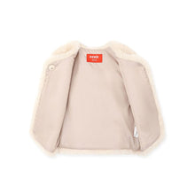 Load image into Gallery viewer, girls beige fleece vest