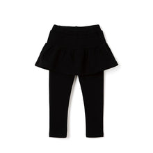 将图片加载到图库查看器,girls black fleece skirt leggings
