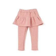 将图片加载到图库查看器,girls pink fleece skirt leggings