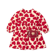 Load image into Gallery viewer, girls heart printed dress