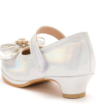 将图片加载到图库查看器,girls silver mary jane shoes